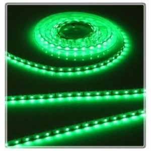 Image of KnightsBridge Green 12V LED IP20 Flexible Indoor Internal Rope Lighting Strip - 5 Meter