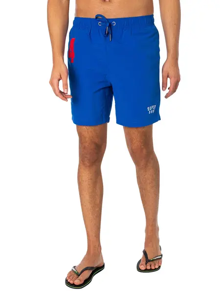 Image of Superdry Vintage Polo 17 Swim Shorts Voltage Blue M