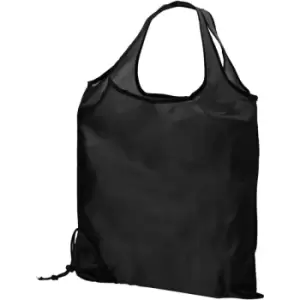 Image of Bullet Scrunchy Shopping Tote Bag (One Size) (Solid Black) - Solid Black