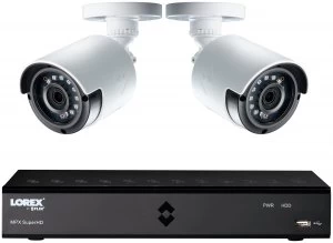 Image of Lorex 4 Channel 1080p HD DVR with 2 x HD Cameras