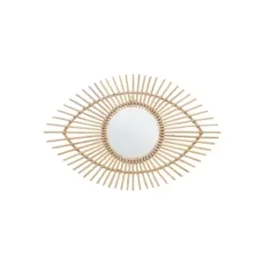 Image of Interiors By Ph Natural Rattan Eye Shape Wall Mirror