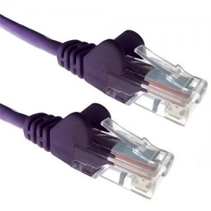 Image of Zexum Purple RJ45 Cat6 High Quality LSZH 24AWG Stranded Snagless UTP Ethernet Network LAN Patch Cable - 2 Meter