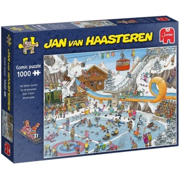 Image of Jumbo Jan Van Haasteren The Winter Games Jigsaw Puzzle - 1000 Pieces