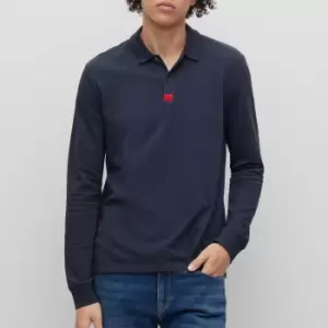 Image of HUGO Deresolo222 Slim-Fit Cotton Polo Shirt - S