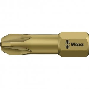 Image of Wera Torsion Extra Hard Pozi Screwdriver Bits PZ3 25mm Pack of 10