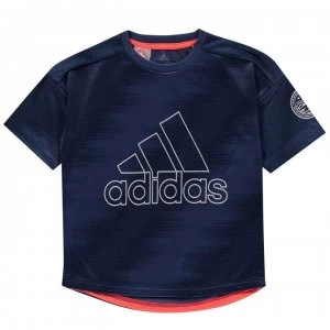 Image of adidas Badge T Shirt Junior Boys - Navy