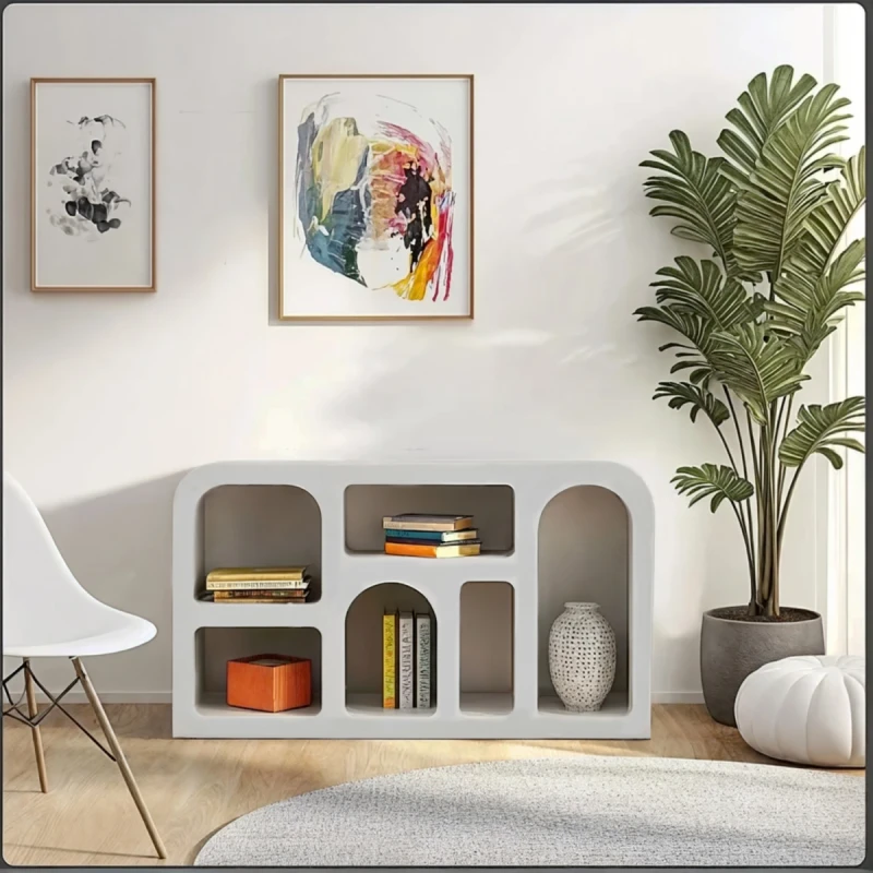 Image of Indian Hub Geo Geometric Medium Sideboard / Display Cabinet / Bookshelf
