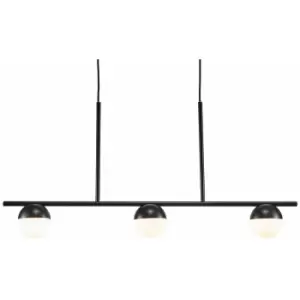 Image of Nordlux Contina Straight Bar Pendant Ceiling Light Black, G9