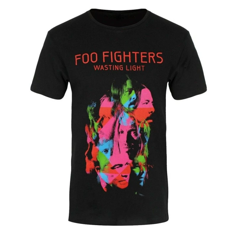 Image of Foo Fighters Mens Wasting Light T-Shirt in Black Size: 2XL Black Male 2XL