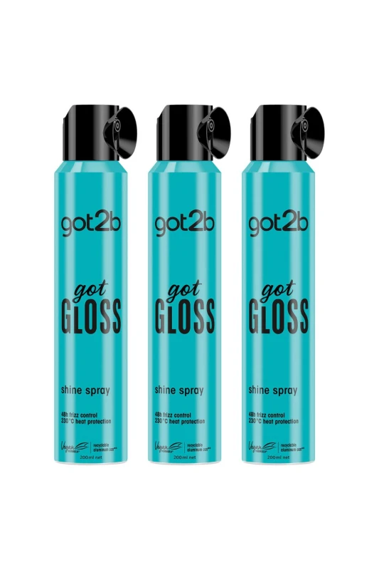 Image of got2b 'Hair Spray' Finish for Glossy And Glass-like Hair, 3 pack Blue female