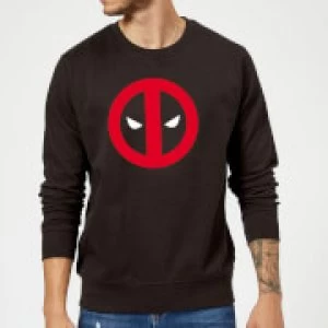 Image of Marvel Deadpool Clean Logo Sweatshirt - Black