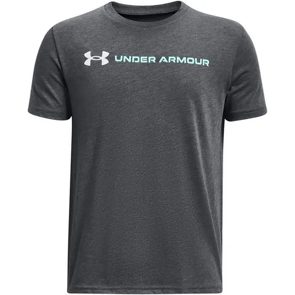 Image of Under Armour B LOGO WORDMARK SS Regular Fit T-Shirts 7-8 (S) Grey 57657125175