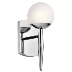 Image of Jasper 1 Light Bathroom Wall Light Polished Chrome IP44, G9