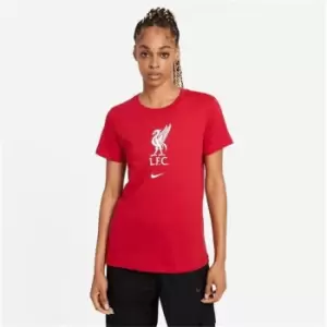 Image of Nike Liverpool FC Crest T-Shirt Womens - Red