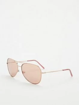 Image of DKNY Pilot Sunglasses - Rose Gold, Women