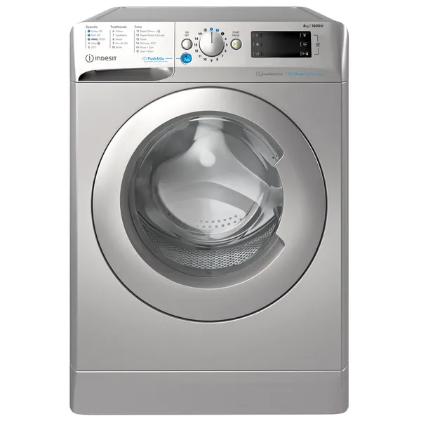 Image of Indesit BWE81496XSVUK 8kg 1400RPM Push&Go Washing Machine