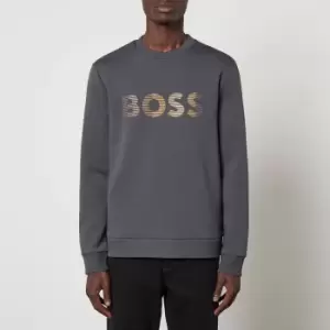 Image of BOSS Green Salbo 1 Cotton-Blend Sweatshirt - S