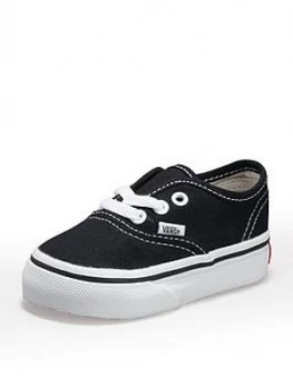 Image of Vans Authentic Infant Trainer, Black, Size 7