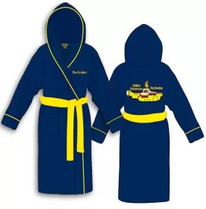 Image of The Beatles - Yellow Submarine Unisex Bathrobe - Blue