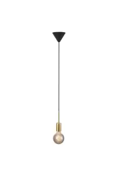 Image of Paco Slim Pendant Ceiling Light Brass E27