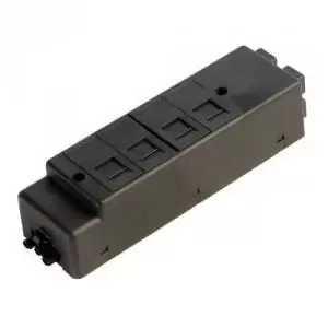 Image of Under desk power bar 4 x RJ45 sockets - black