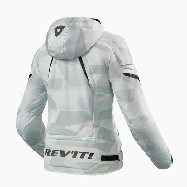 Image of REV'IT! Flare 2 Jacket Lady Camo Gray White Size 38