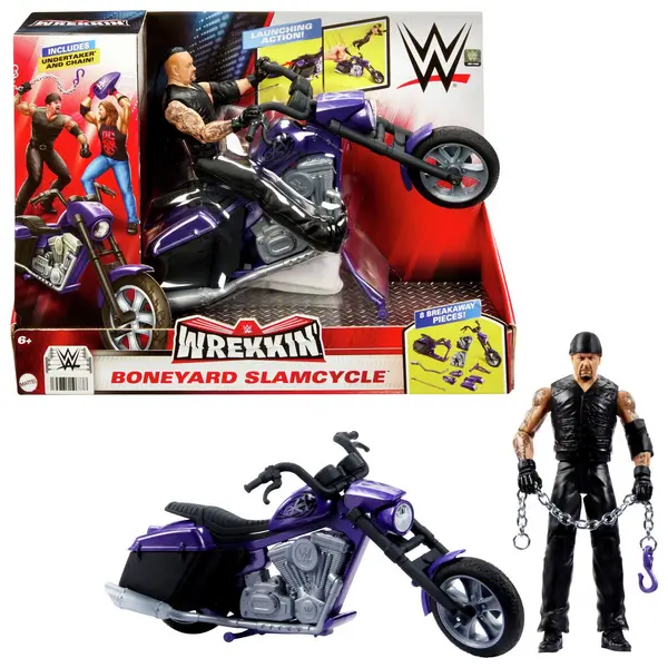 Image of WWE Wrekkin' Boneyard Slamcycle and Undertaker Action Figure