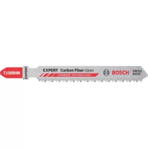 Image of Bosch Expert T108BHM Carbon Fiber Clean Cut Jigsaw Blades Pack of 3