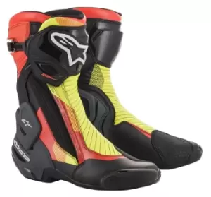 Image of Alpinestars SMX Plus V2 Black Red Fluo Yellow Fluo Gray 42