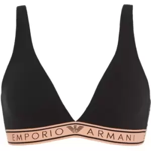 Image of Emporio Armani Ladies Knitted Padde - Black