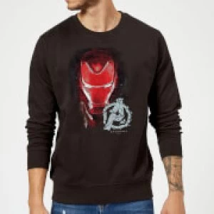 Image of Avengers Endgame Iron Man Brushed Sweatshirt - Black - XL