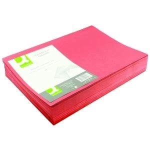 Image of Q-Connect Square Cut Folder Lightweight 180gsm Foolscap Red Pack of