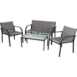 Image of Greenhurst Metal Sofa Set with Cushions - Garden & Outdoor