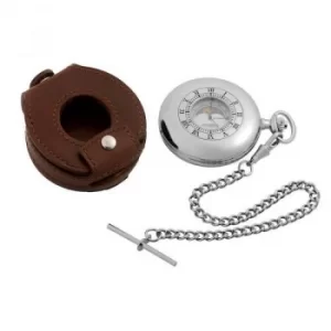 Image of Mens Jean Pierre Moonphase Half Hunter Pocket Mechanical Watch