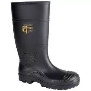 Image of Grafters Womens PVC Safety Waterproof Boot (7 UK) (Black) - Black