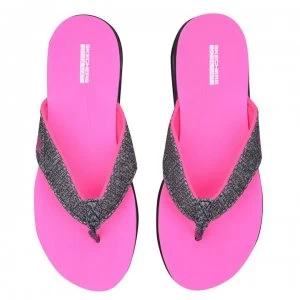 Image of Skechers Nextwave Ladies Flip Flops - Black/Pink