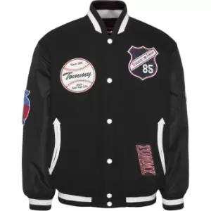 Image of Tommy Jeans Tjm Letterman Jacket - Black