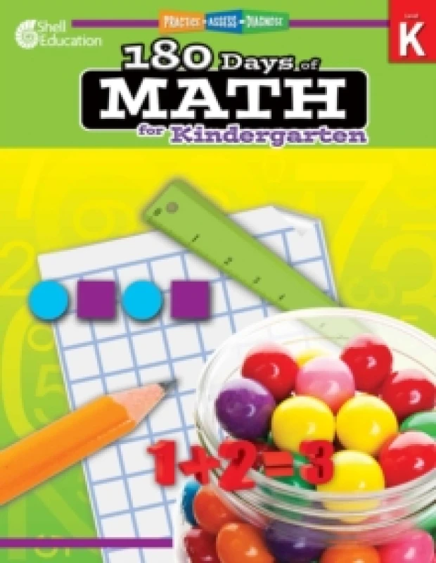 Image of 180 Days: Math for Kindergarten : Practice, Assess, Diagnose Paperback / softback