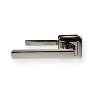 Image of LocksOnline Klaudia Lever Door Handle on Square Rosette