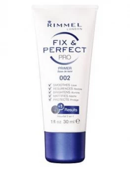 Image of Rimmel Match Perfection Fix And Perfect Pro 5 In 1 Multiaction Primer 30Ml
