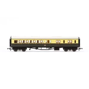 Image of Hornby GWR Collett 'Bow Ended' Corridor Brake Third (L/H) 4942 Era 3 Model Train