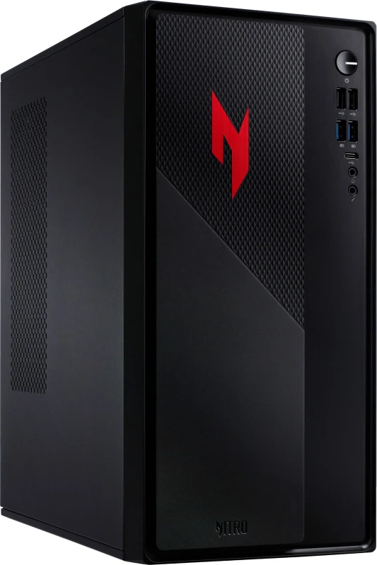 Image of Acer Nitro 20 N20 Gaming PC - NVIDIA GeForce RTX 5060, Intel Core i5, 512GB SSD - Red / Black