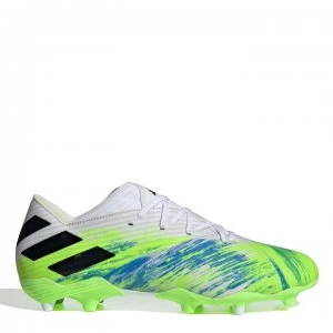 Image of adidas Nemeziz 19.2 Football Boots Firm Ground - White/Blk/Green