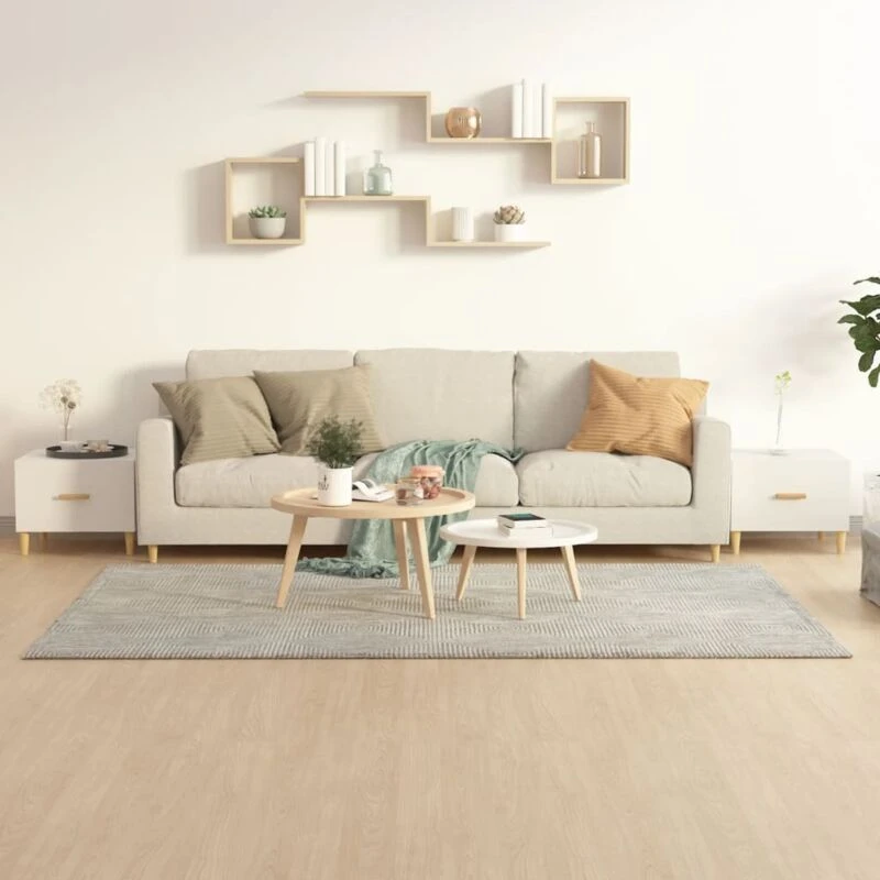 Image of Vidaxl Coffee Tables 2 Pcs High Gloss White 50X50X40 Cm Engineered Wood, White 812721