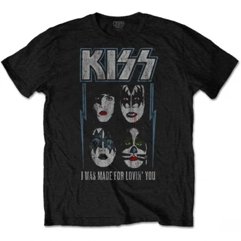 Image of KISS - Made For Lovin' You Unisex Small T-Shirt - Black