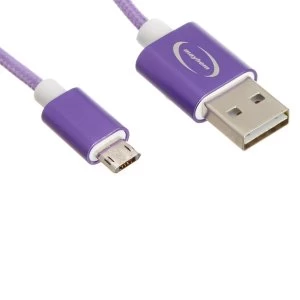 Image of Mayhem Reversible Micro USB Cable - Purple