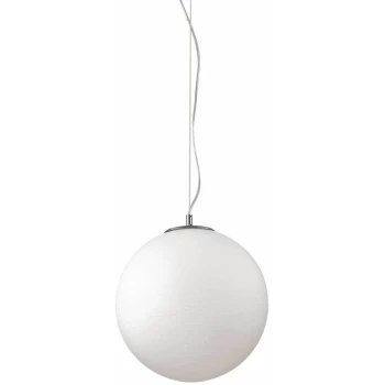 Image of Ideal Lux Lighting - Ideal Lux Mapa - 1 Light Globe Ceiling Pendant White