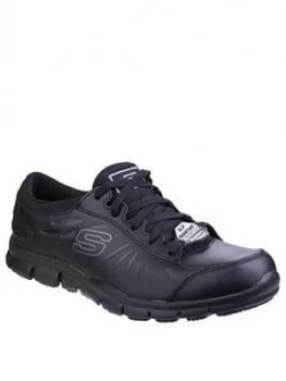 Image of Skechers Edred Trainers - Black, Size 4, Women