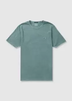 Image of C.P. Company Mens 24/1 Jersey T-Shirt In Mineral Blue