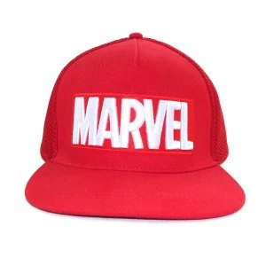 Image of Marvel Comics - Logo Embroidered Unisex Baseball Cap - Red